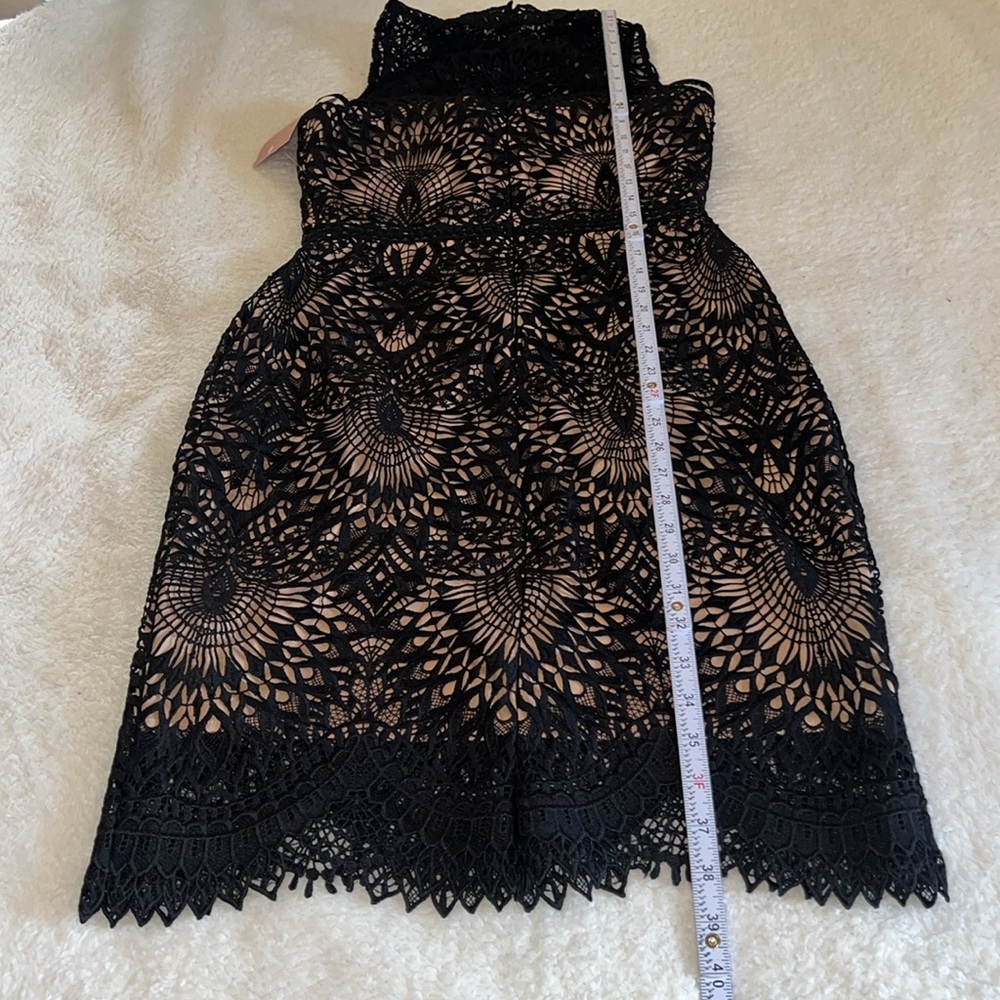 BHLDN Black Lace Overlay Sheath Dress - Picture 7 of 14